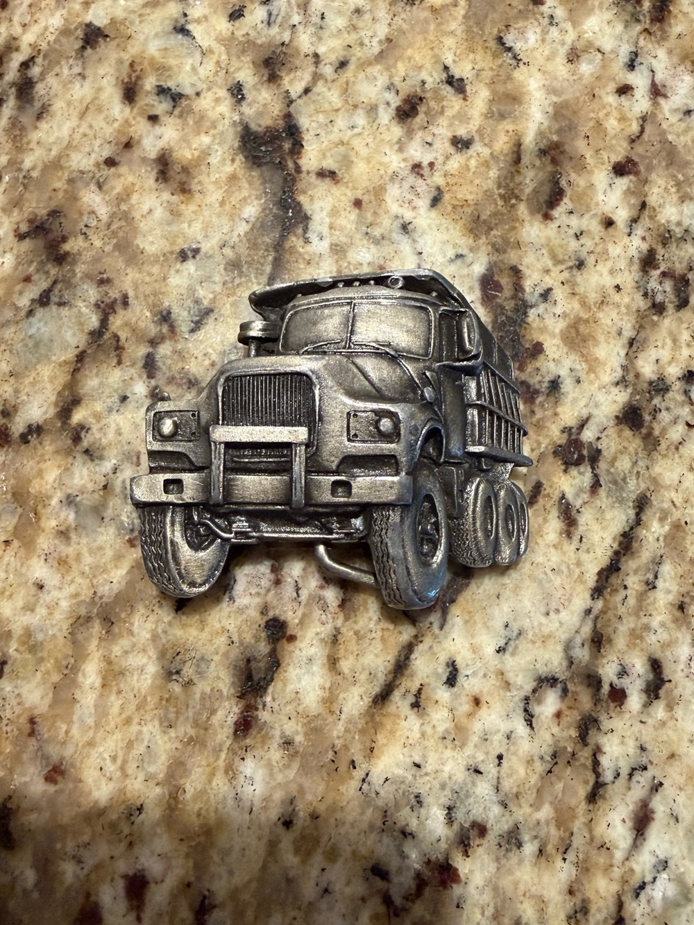 Vintage 1979 Dumptruck Belt Buckle